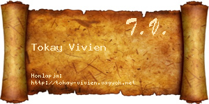 Tokay Vivien névjegykártya